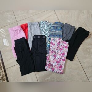 Bundle Of 10 Kids Leggings Size 6-8